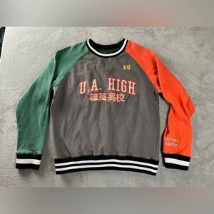 My Hero Academia U.A. High Sweater Box Lunch Katsuki Bakugo Sz XL / L Sweatshirt
